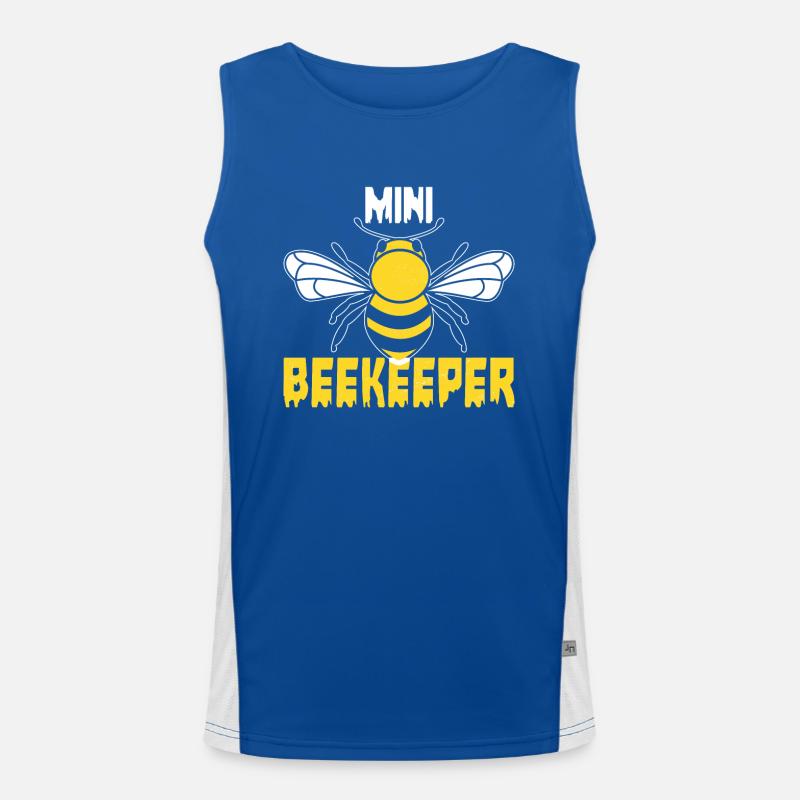 Save Bee Bees Environment Honey Climate Protection Animals Men's Functional Contrast Tank Top 