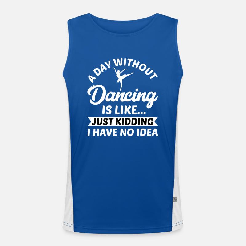 Dancer Ballerina Dance Ballet Gift Dance Class Men's Functional Contrast Tank Top 
