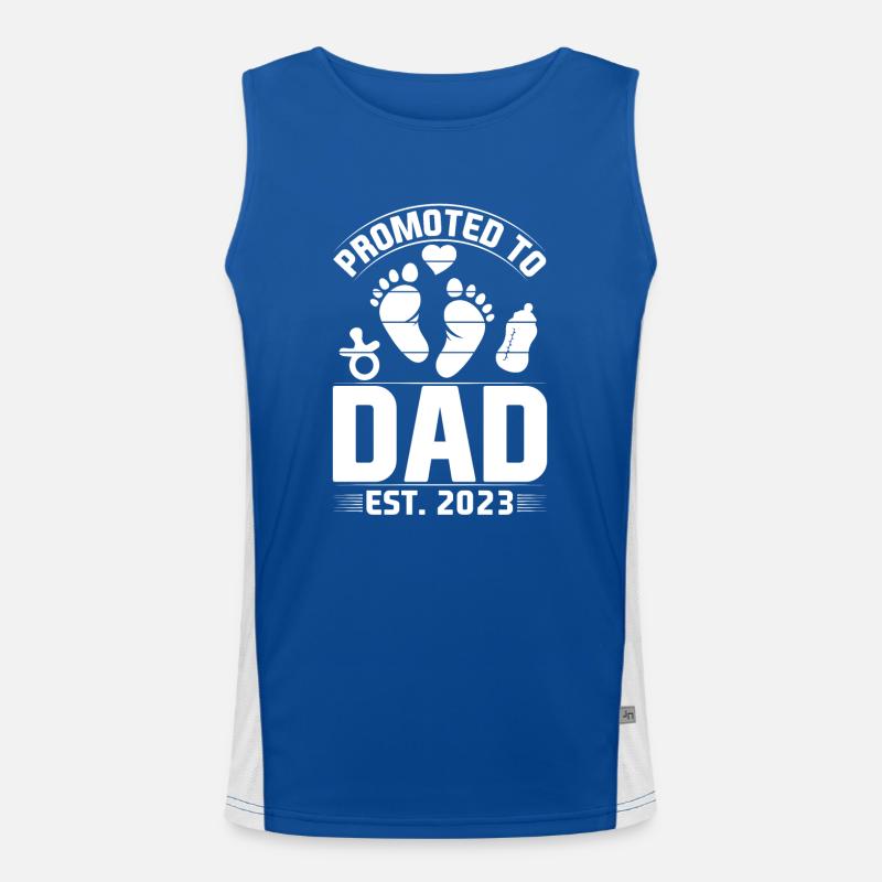 Dad 2023 Future Father Gift Idea Men's Functional Contrast Tank Top 