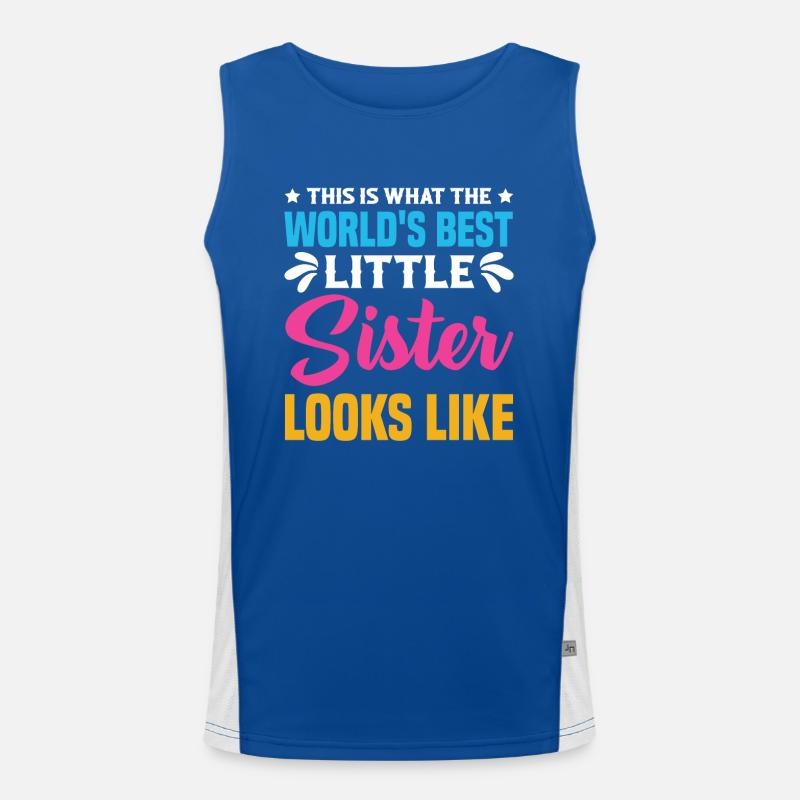 Süße kleine Schwester Eule Geschwister Outfit Funktionelles Kontrast-Tank Top für Männer 