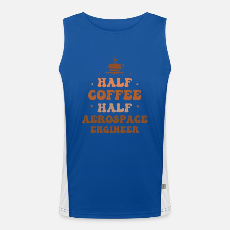 Aerospace Engineer Aerospace Air Astronaut Rocket Men's Functional Contrast Tank Top 