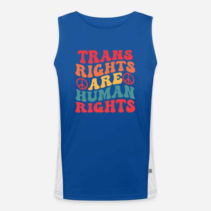 Androgyn Bisexual Gender Gay Trans Binary Men's Functional Contrast Tank Top 