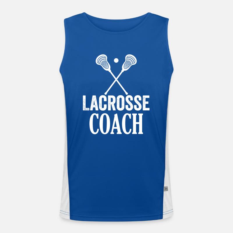 Lacrosse Trainer Experte Sport Spiel Coach Funktionelles Kontrast-Tank Top für Männer 