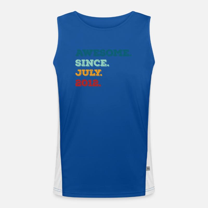 Juli 2012 - Geburtstag im Juli Funktionelles Kontrast-Tank Top für Männer 