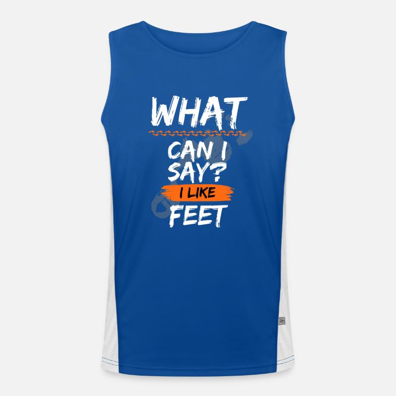 A funny saying for a foot fan Men's Functional Contrast Tank Top 