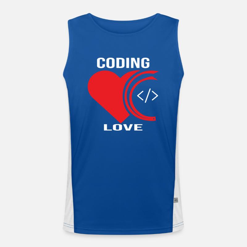 Softwareentwickler Programmierer Geschenk Funktionelles Kontrast-Tank Top für Männer 