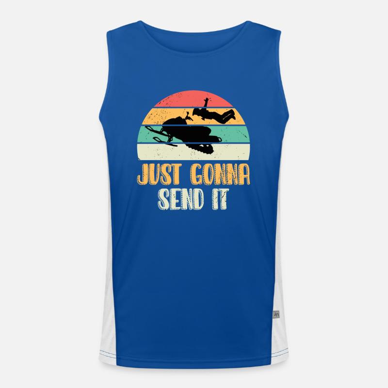 Snowmobile Men's Functional Contrast Tank Top 