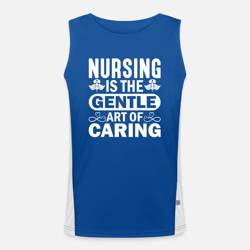 Physician Assistant Nurse Medical Practice Needle Men's Functional Contrast Tank Top 