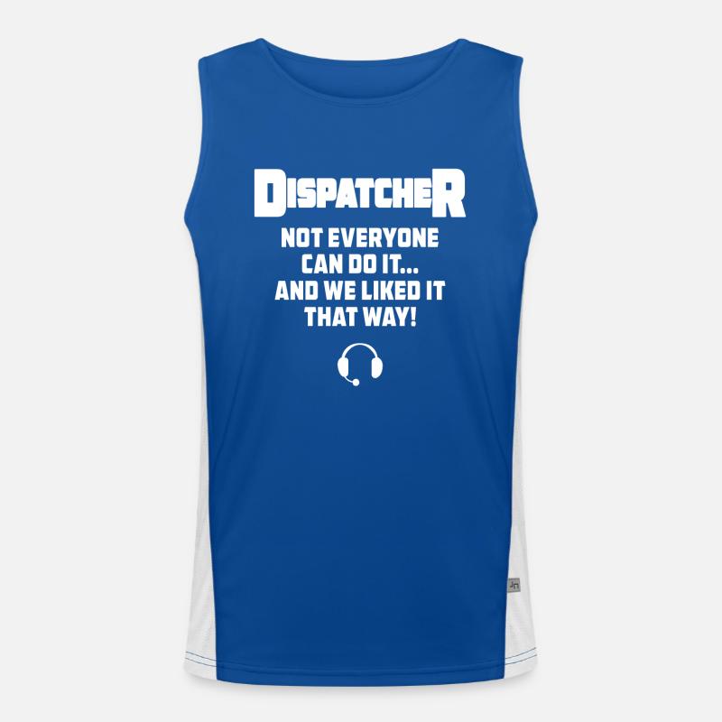 Bester Disponent Spruch Geschenk Beruf Logistik Funktionelles Kontrast-Tank Top für Männer 