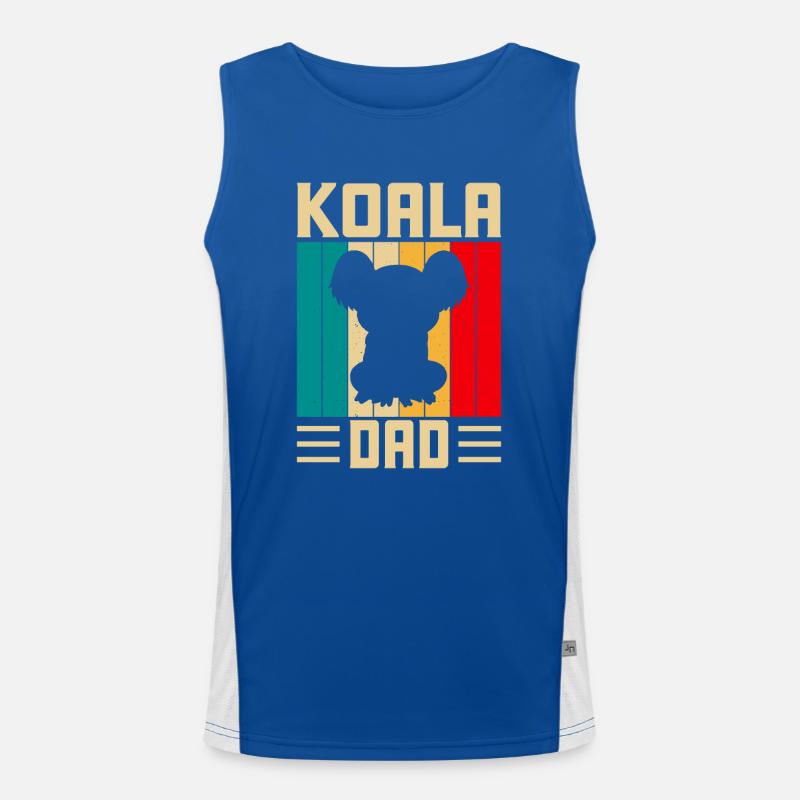 Bester Koala-Vater aller Zeiten Koalabär Funktionelles Kontrast-Tank Top für Männer 