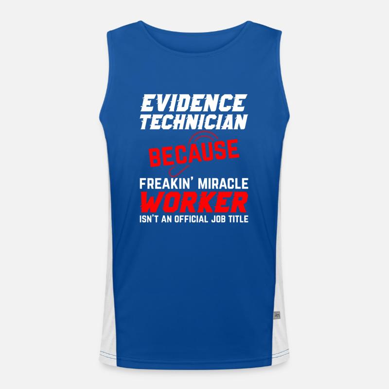 Forensic evidence - Kripo Polizei Forensics Men's Functional Contrast Tank Top 