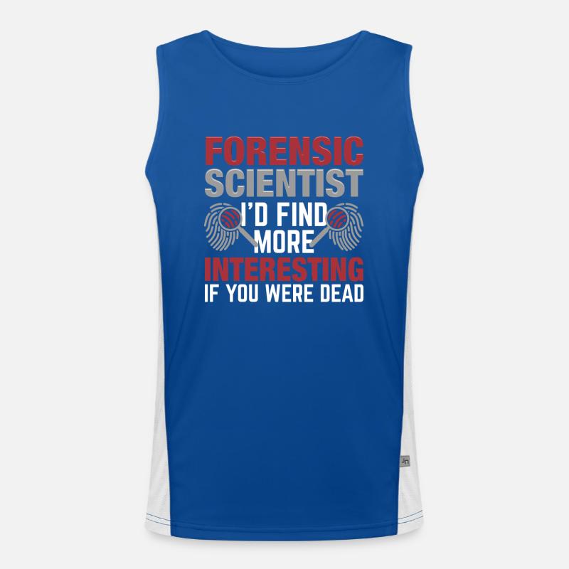 Forensic evidence - Kripo Polizei Forensics Men's Functional Contrast Tank Top 