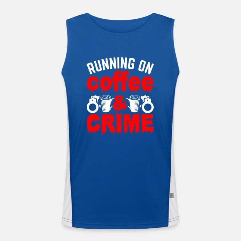 Spurensicherung - Kripo Polizei Kriminaltechnik Funktionelles Kontrast-Tank Top für Männer 