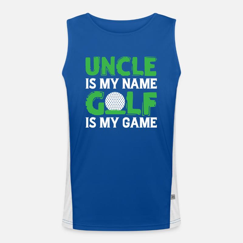 Golf Uncle Legend Nephew Niece Golfer Men's Functional Contrast Tank Top 