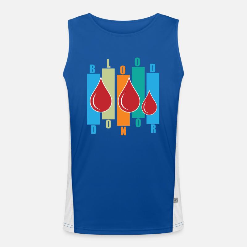 Blutspende Blutspenden Blutspender Funktionelles Kontrast-Tank Top für Männer 