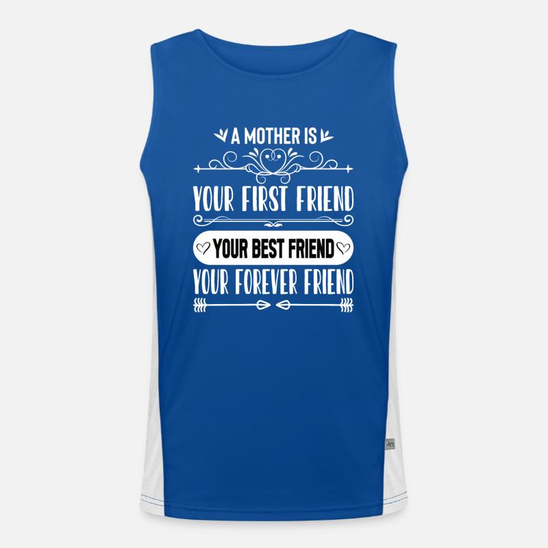 Beste Mama Überhaupt Muttertag Mutter Geschenk Funktionelles Kontrast-Tank Top für Männer 