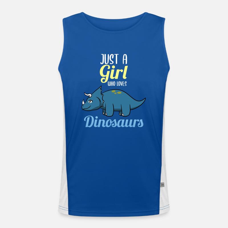 Dinosaur T-Rex Tyrannosaurus Rex I Gift Men's Functional Contrast Tank Top 