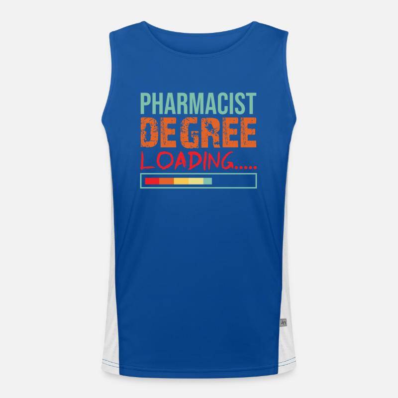Pharmacist Gift Pharmacy Pharmacy Degree Men's Functional Contrast Tank Top 