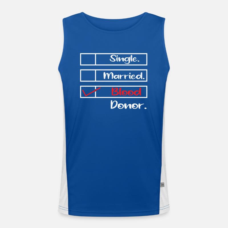 Blutspende Blutspenden Blutspender Funktionelles Kontrast-Tank Top für Männer 