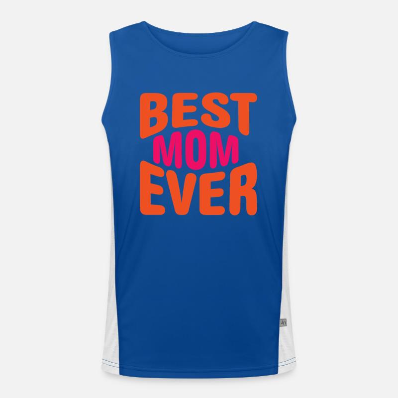 Beste Mama Überhaupt Muttertag Mutter Geschenk Funktionelles Kontrast-Tank Top für Männer 