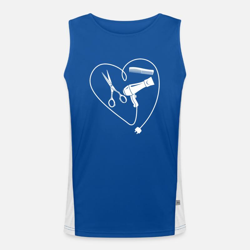 Coiffeur Coiffeur Débardeur respirant contrasté Homme 