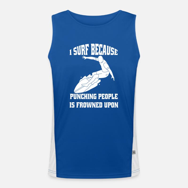 Surf Surf Instructeur Surf Surfing Planche de surf Débardeur respirant contrasté Homme 