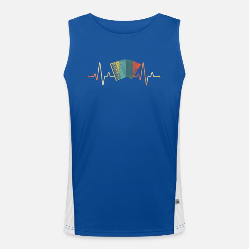 Accordion Styrian Harmonica Accordion Men's Functional Contrast Tank Top 