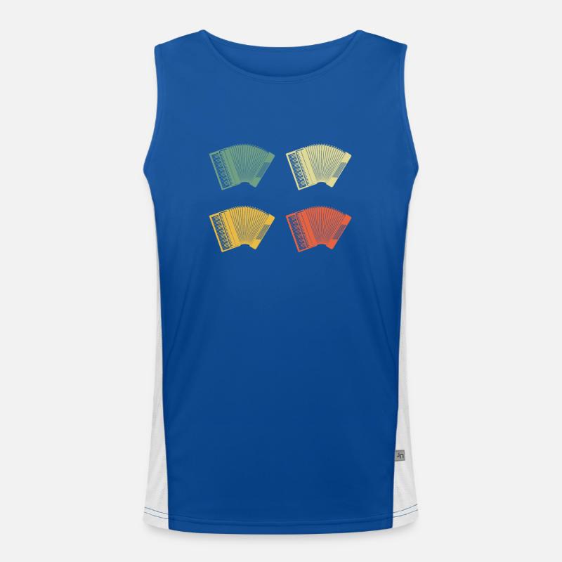 Accordion Styrian Harmonica Accordion Men's Functional Contrast Tank Top 