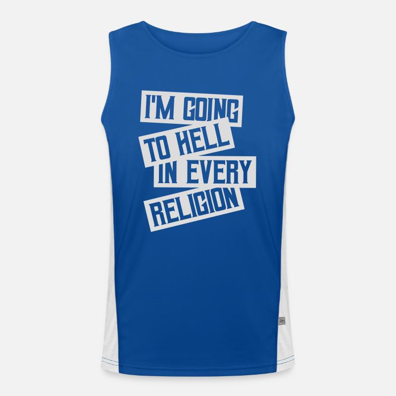 in going to hell Men's Functional Contrast Tank Top 