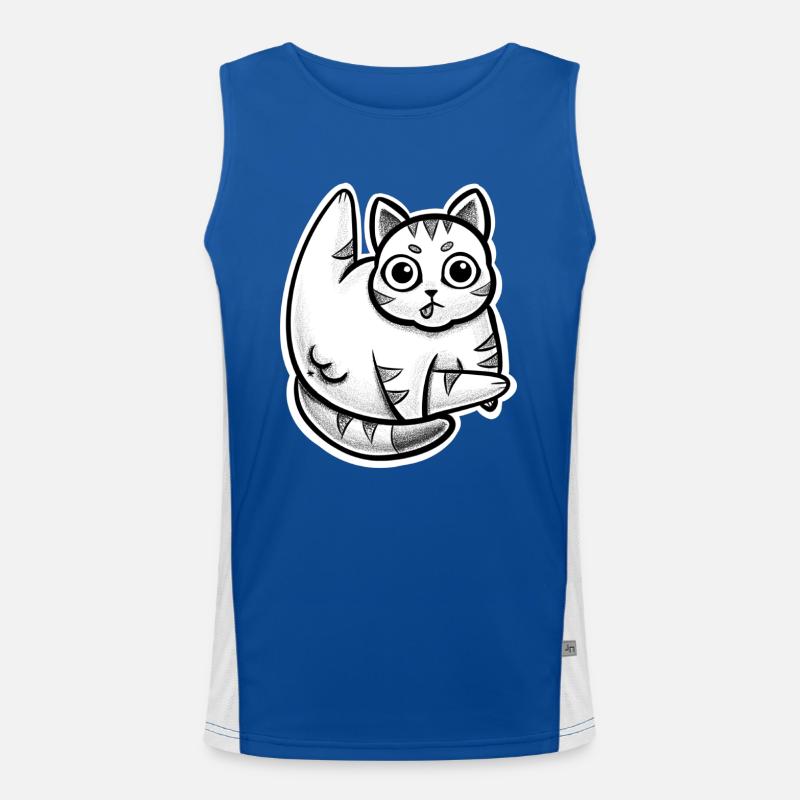 Cat balls Men's Functional Contrast Tank Top 