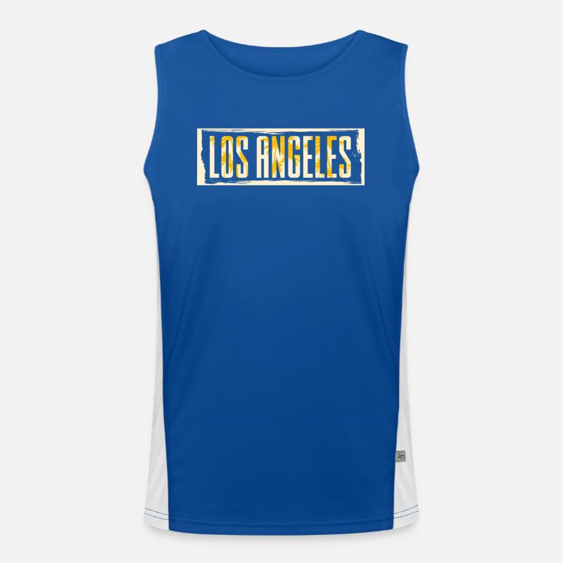 Los Angeles Funktionelles Kontrast-Tank Top für Männer 