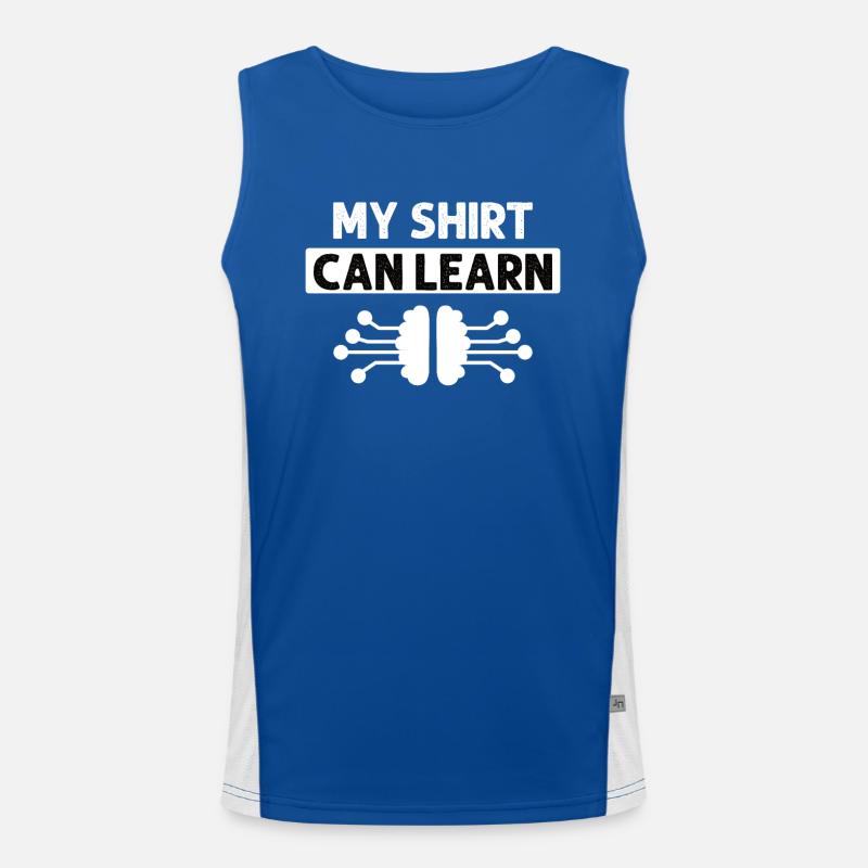 Deep Learning Machine Learning AI KI Men's Functional Contrast Tank Top 