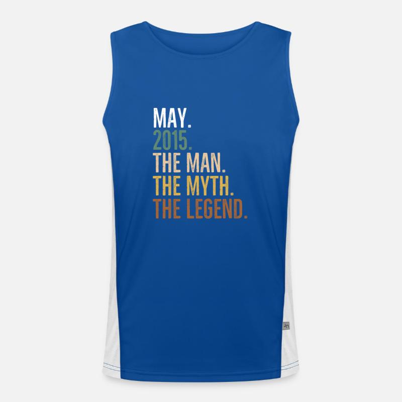 Mai 2015 Der Mann Der Mythos Die Legende Funktionelles Kontrast-Tank Top für Männer 