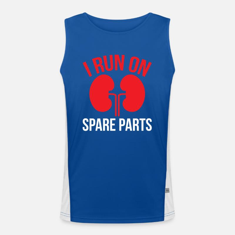 Lung Transplant Lung Surgery Men's Functional Contrast Tank Top 