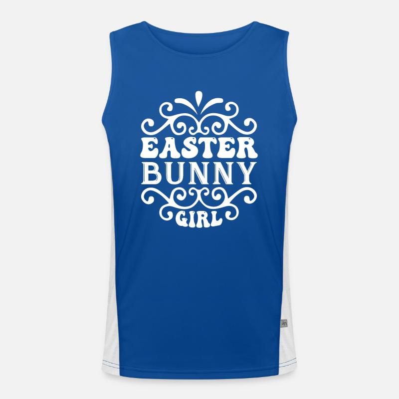 For Child - Easter , Easter, Egg Hunt, Funny Men's Functional Contrast Tank Top 