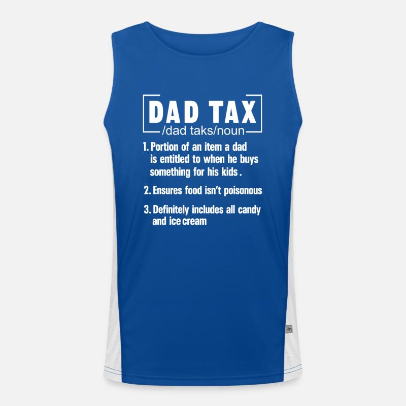 Welt bester Papa Vater Paare Paar Eltern Dad daddy Funktionelles Kontrast-Tank Top für Männer 