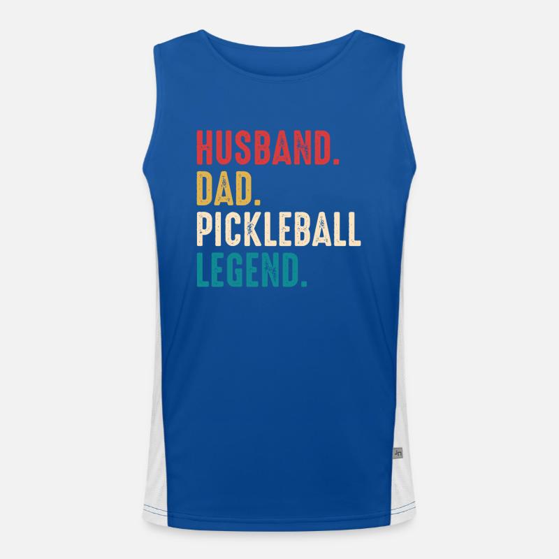 Best Pickleball Daddy Ever - Pickleball Vater Funktionelles Kontrast-Tank Top für Männer 