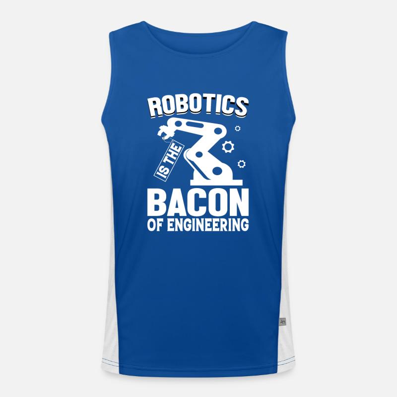 Programmeur de robots Technicien en automatisation Débardeur respirant contrasté Homme 