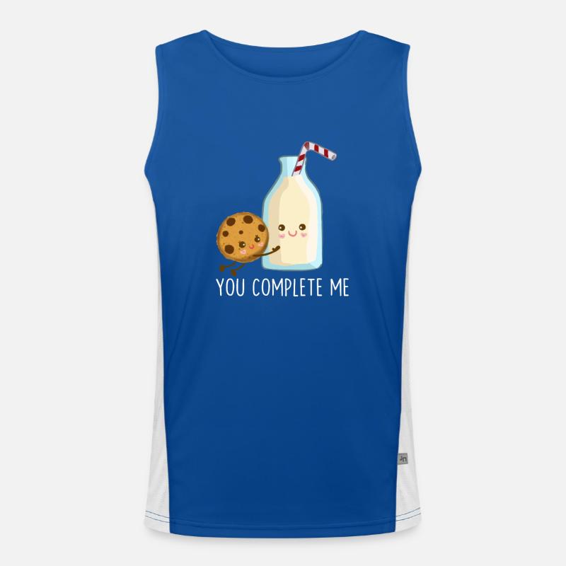 You Complete Me Men's Functional Contrast Tank Top 