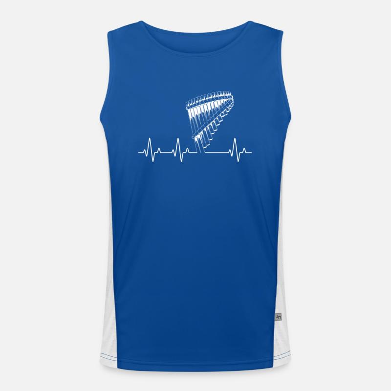 Panflute Panflute player Panflutist Men's Functional Contrast Tank Top 