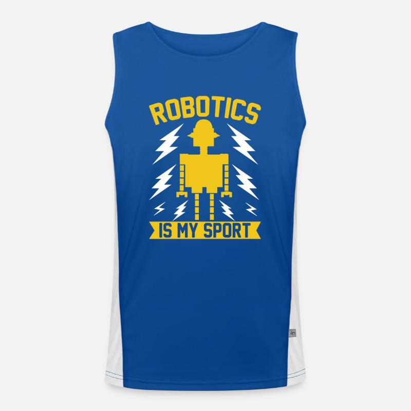 Roboter Programmierer Automatisierungstechniker Funktionelles Kontrast-Tank Top für Männer 