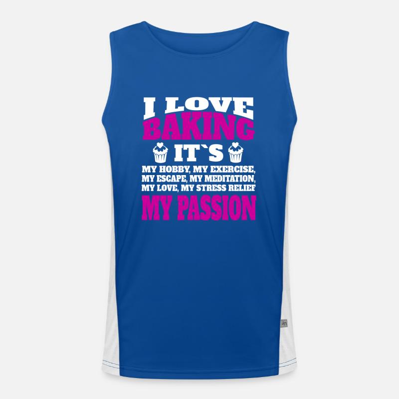 Baker Pastry Bakery Pastry Shop Baking Men's Functional Contrast Tank Top 