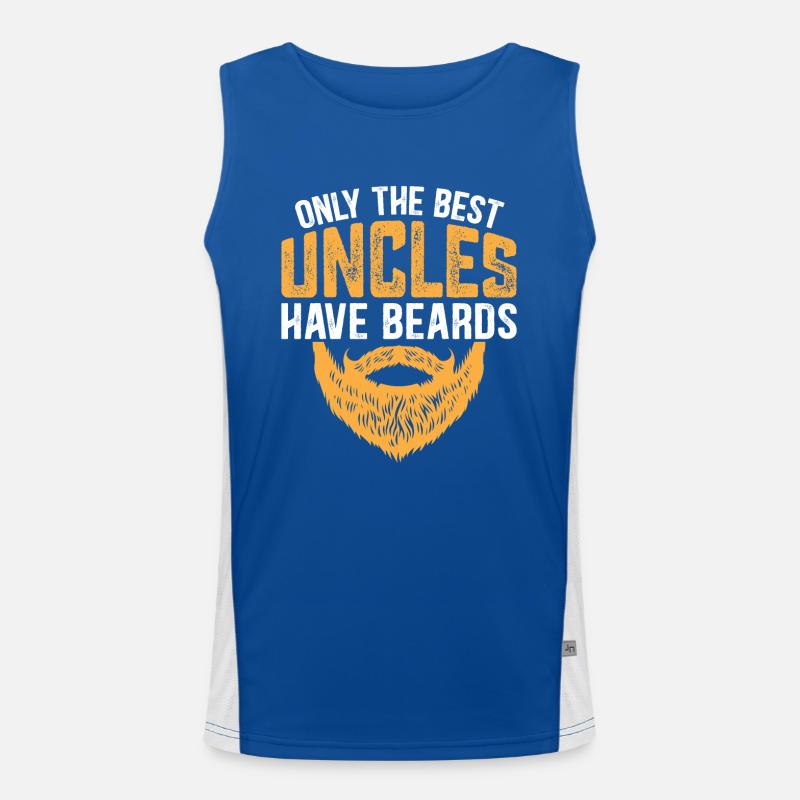 Onkel Bart Bartträger Spruch | lustiges Geschenk Funktionelles Kontrast-Tank Top für Männer 