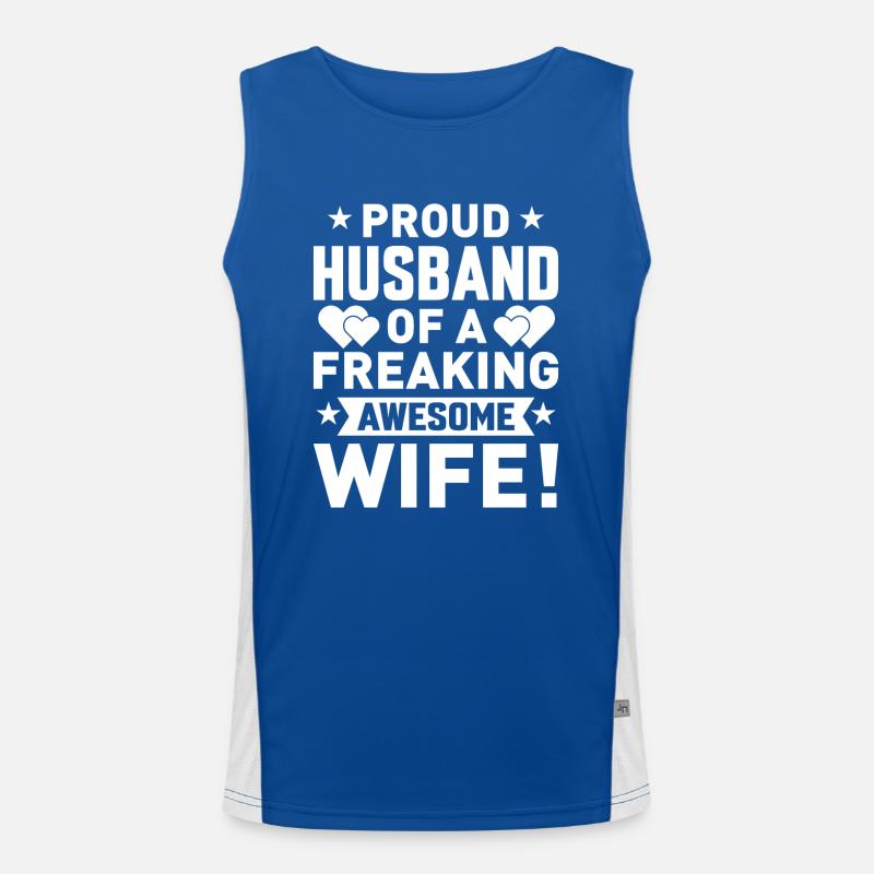 Beste Ehefrau Funktionelles Kontrast-Tank Top für Männer 