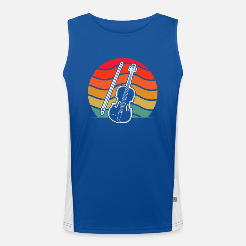 Violin Violinist Violinist Men's Functional Contrast Tank Top 