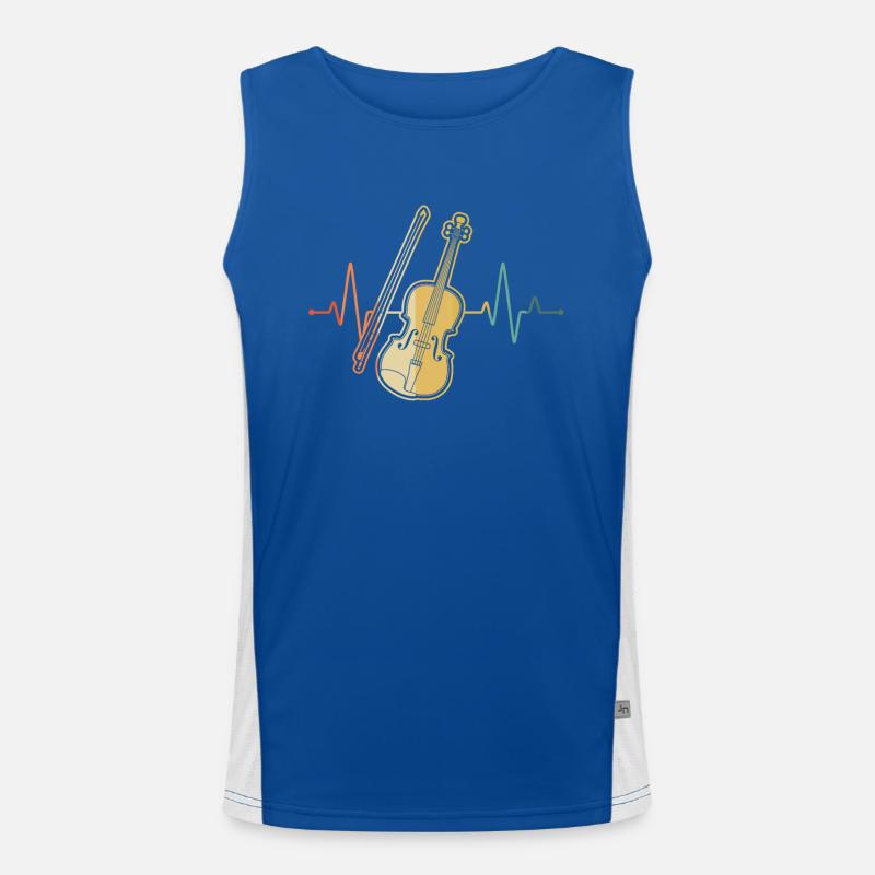 Violin Violinist Violinist Men's Functional Contrast Tank Top 