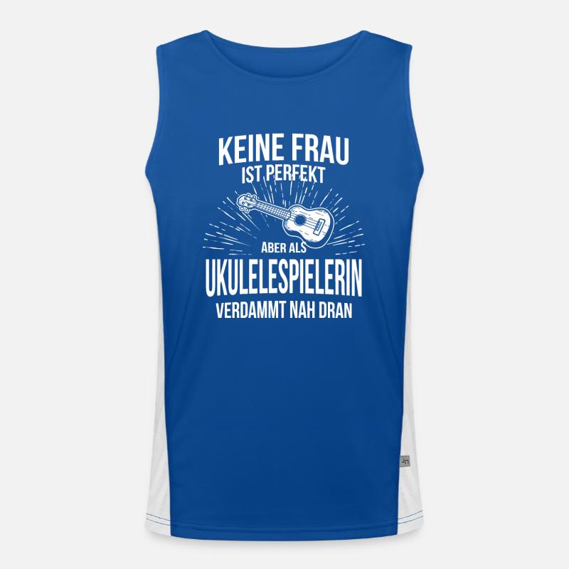 Ukulele Ukulele-Spieler Ukulelist Funktionelles Kontrast-Tank Top für Männer 