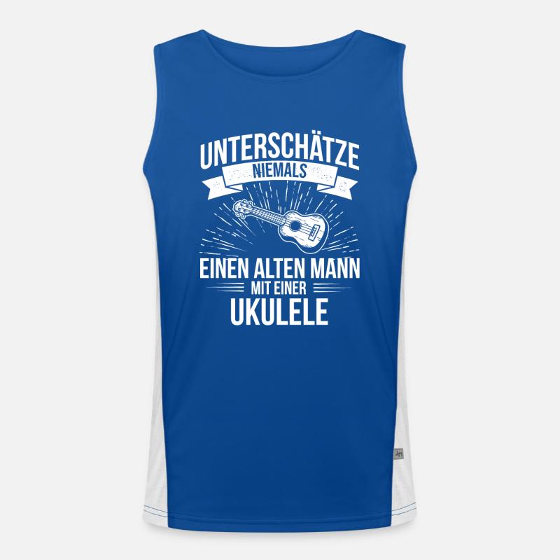 Ukulele Ukulele-Spieler Ukulelist Funktionelles Kontrast-Tank Top für Männer 