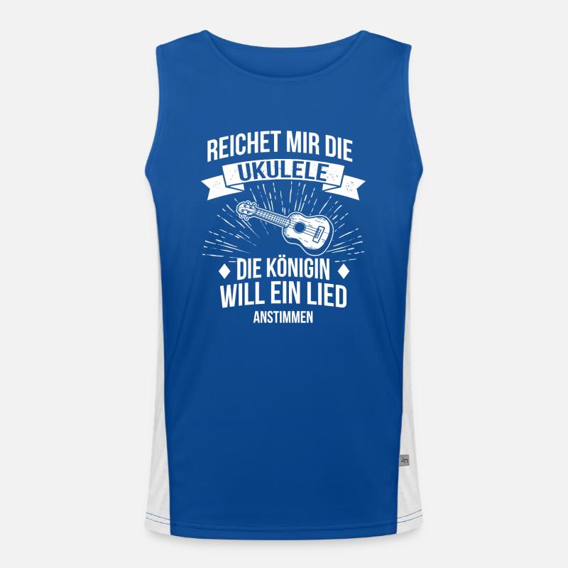 Ukulele Ukulele-Spieler Ukulelist Funktionelles Kontrast-Tank Top für Männer 