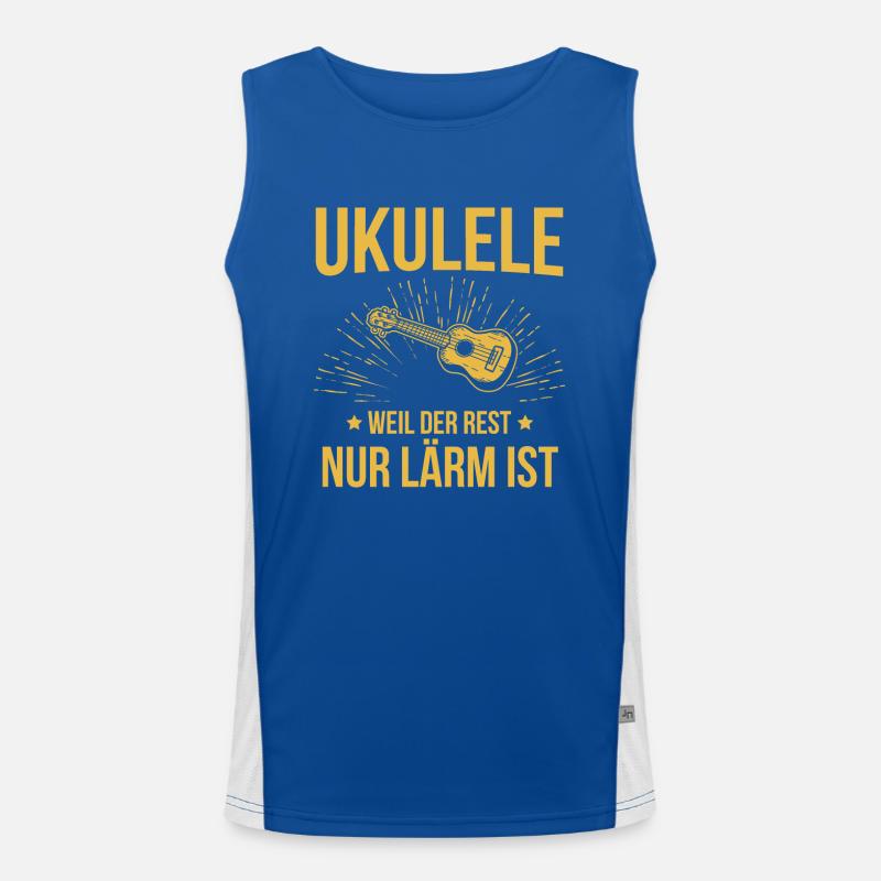 Ukulele Ukulele-Spieler Ukulelist Funktionelles Kontrast-Tank Top für Männer 